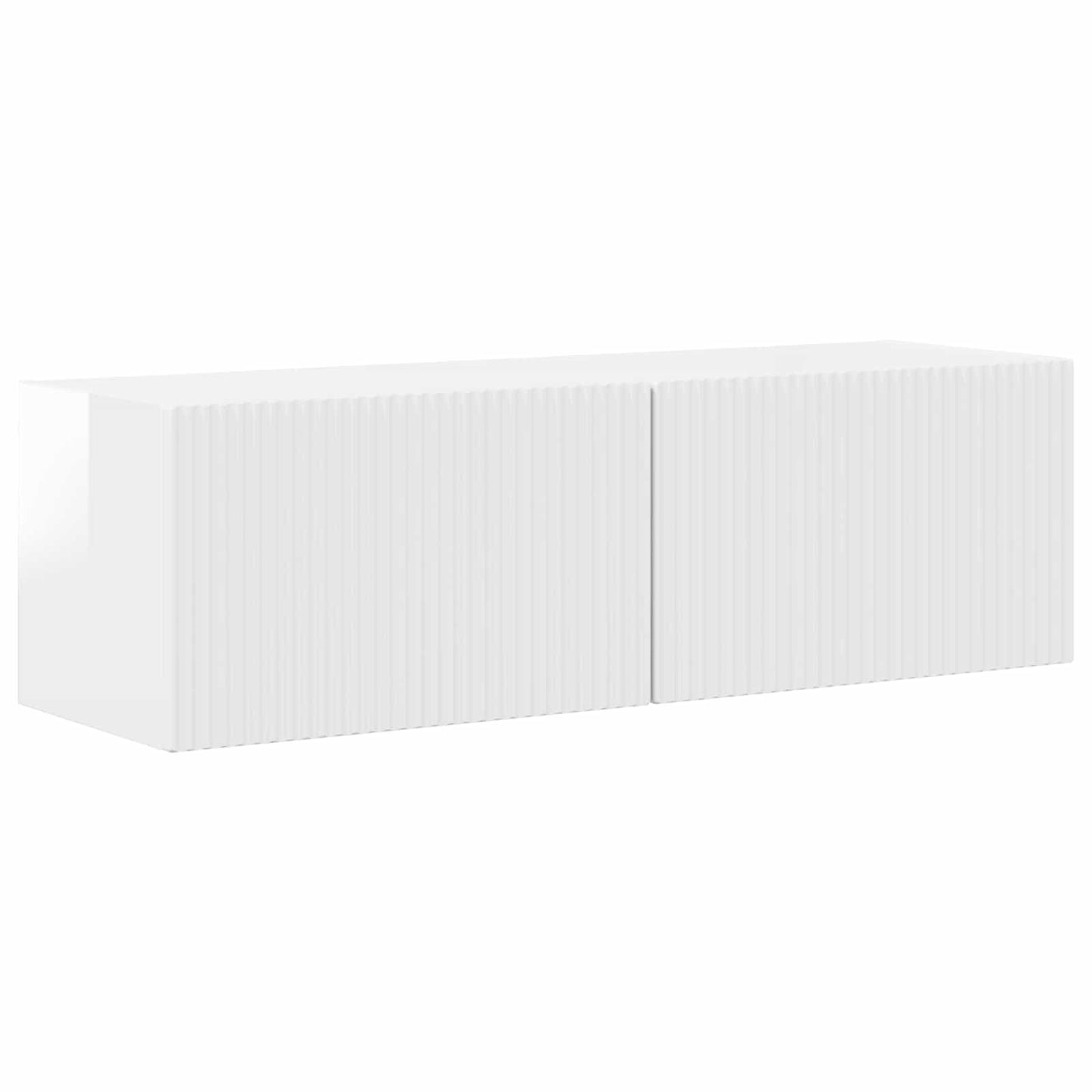 vidaXL TV Cabinet Set 4 pcs High Gloss White Engineered Wood