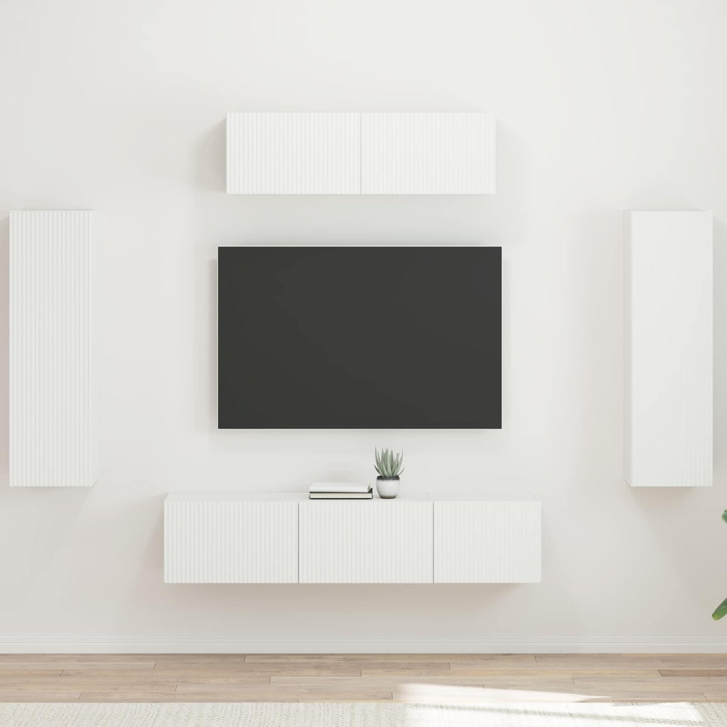 vidaXL TV Cabinet 5 pcs White