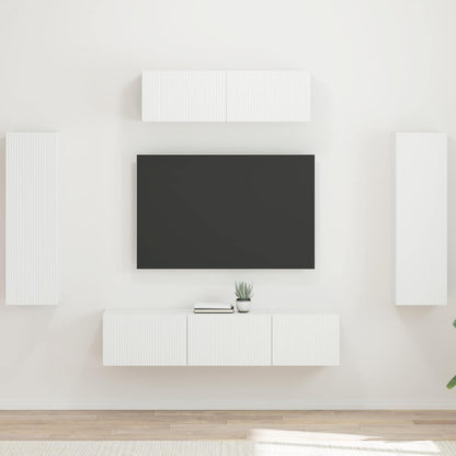 vidaXL TV Cabinet 5 pcs White