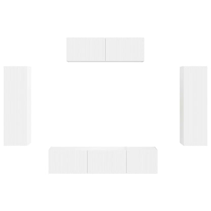 vidaXL TV Cabinet 5 pcs White