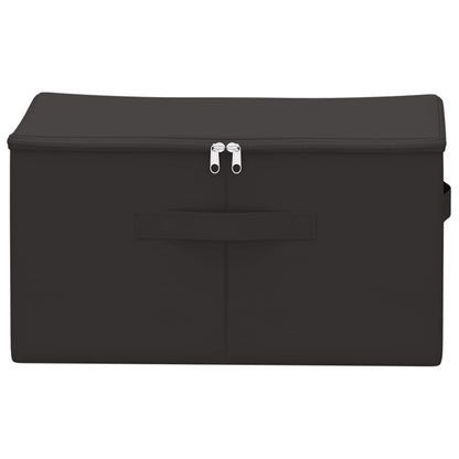 vidaXL Storage Box 24 pcs Anthracite 50 x 30 x 25 cm Non-woven fabric