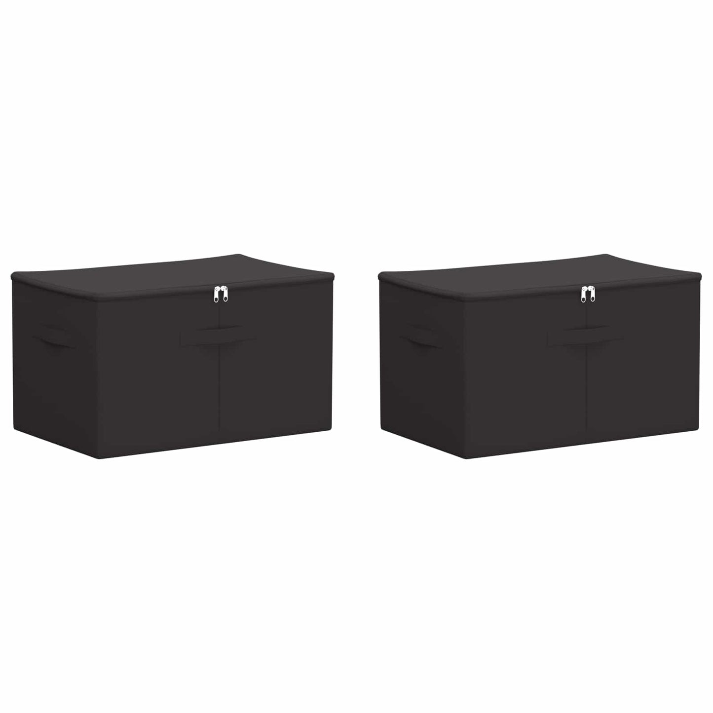 vidaXL Storage Box 2 pcs Anthracite 60 x 43 x 35 cm Non-woven fabric