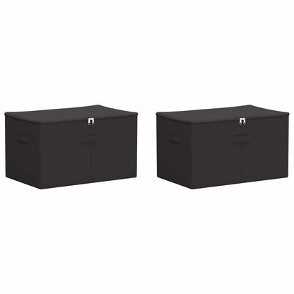 vidaXL Storage Box 2 pcs Anthracite 60 x 43 x 35 cm Non-woven fabric