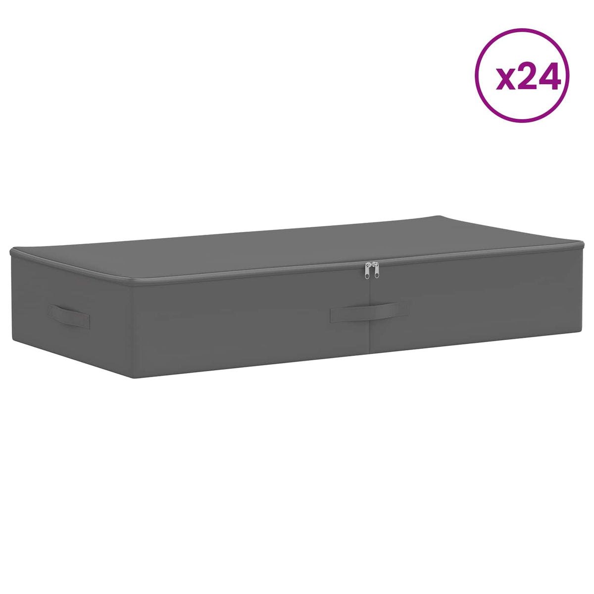vidaXL Storage Box 24 pcs Non-woven fabric 90 x 48 x 15 cm 64.8 L