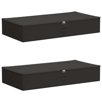 vidaXL Storage Box 2 pcs Anthracite 100 x 50 x 18 cm Non-woven fabric