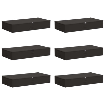 vidaXL Storage Box 6 pcs Anthracite 100 x 50 x 18 cm Non-woven fabric