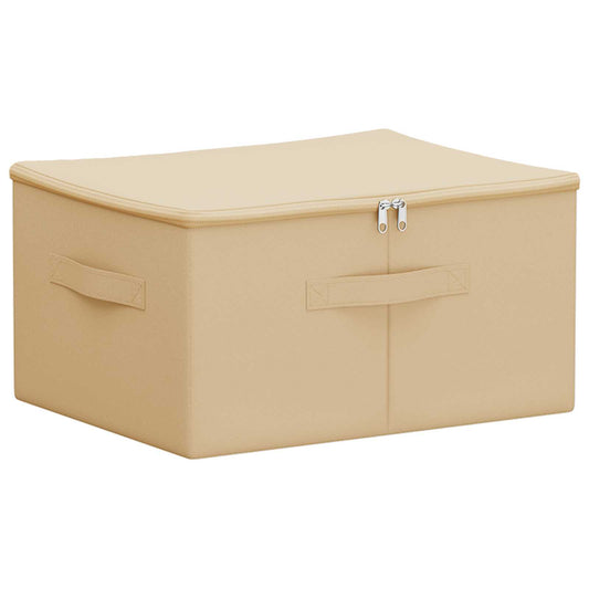 vidaXL Storage Box Cream 43 x 34 x 23 cm Non-woven fabric
