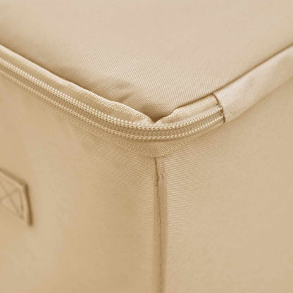 vidaXL Storage Box 6 pcs Cream 50 x 30 x 25 cm Non-woven fabric