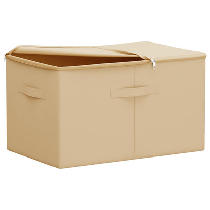 vidaXL Storage Box Cream 55 x 35 x 32 cm Non-woven fabric