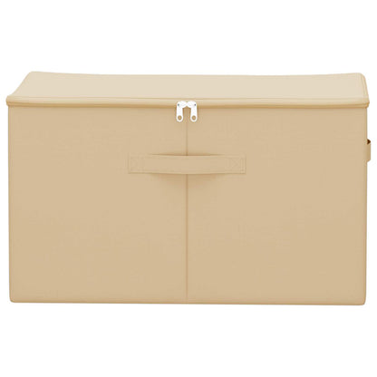 vidaXL Storage Box Cream 55 x 35 x 32 cm Non-woven fabric