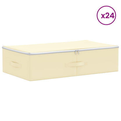 vidaXL Storage Box 24 pcs Non-woven fabric 70 x 40 x 18 cm 50.4 L
