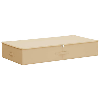 vidaXL Storage Box Cream 90 x 48 x 15 cm Non-woven fabric