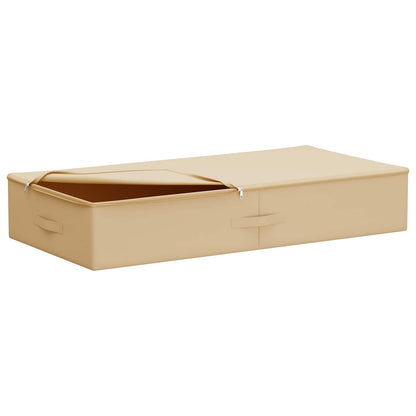 vidaXL Storage Box 2 pcs Cream 100 x 50 x 18 cm Non-woven fabric