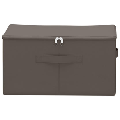 vidaXL Storage Box 24 pcs Grey 43 x 34 x 23 cm Non-woven fabric