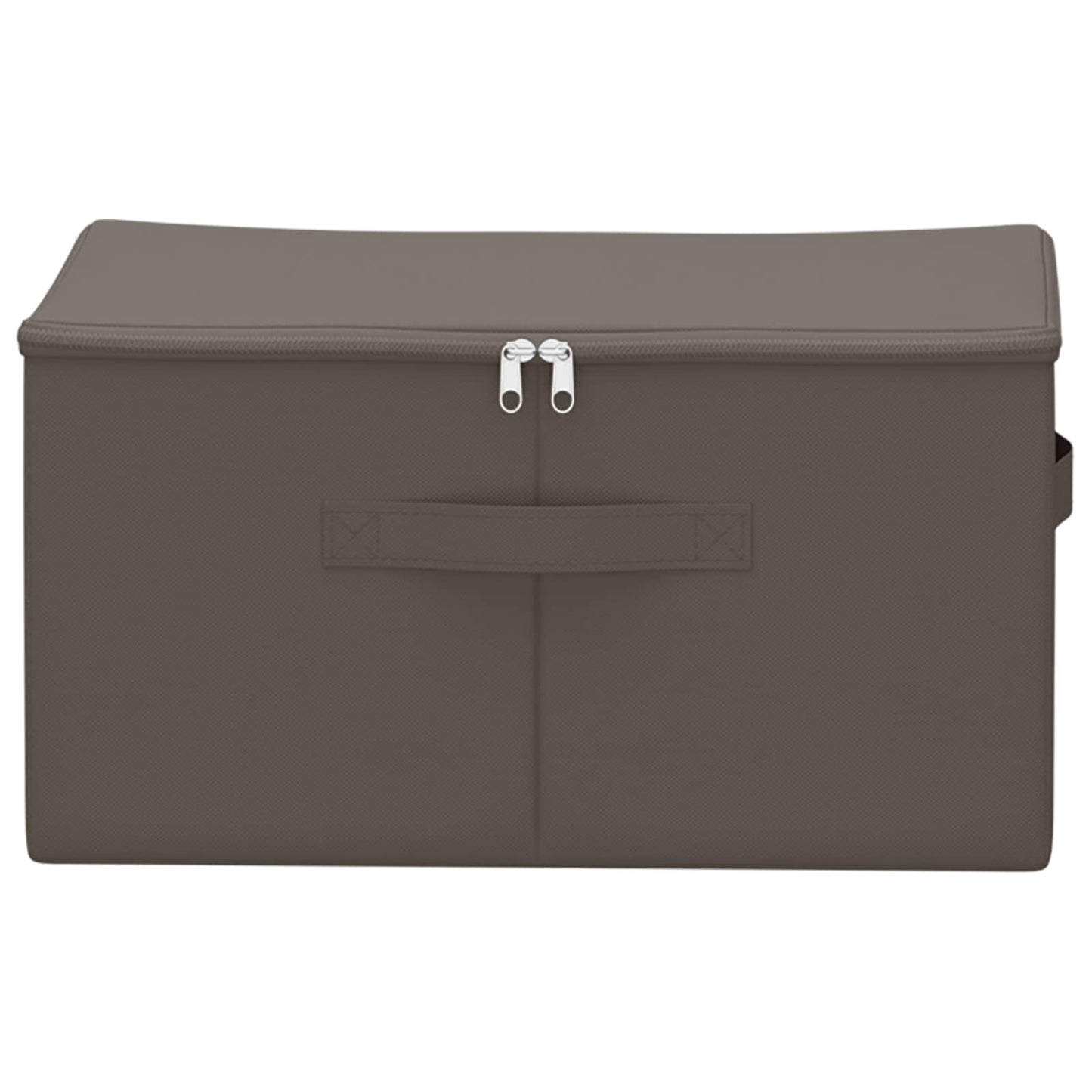 vidaXL Storage Box 24 pcs Grey 50 x 30 x 25 cm Non-woven fabric