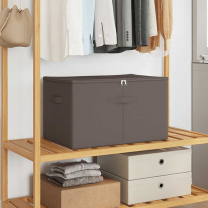 vidaXL Storage Box 2 pcs Grey 55 x 35 x 32 cm Non-woven fabric