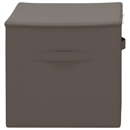 vidaXL Storage Box 6 pcs Anthracite 55 x 35 x 32 cm Non-woven fabric