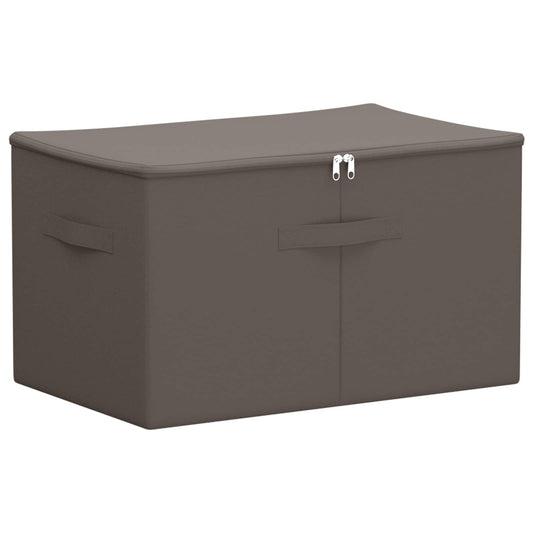 vidaXL Storage Box Grey 60 x 43 x 35 cm Non-woven fabric