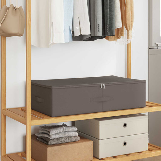 vidaXL Storage Box 24 pcs Grey 70 x 40 x 18 cm Non-woven fabric