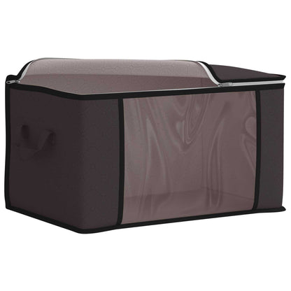 vidaXL Storage Box with Transparent Side Window Anthracite