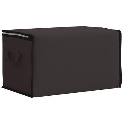 vidaXL Storage Box with Transparent Side Window 2 pcs Anthracite