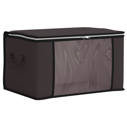 vidaXL Storage Box with Transparent Side Window Anthracite