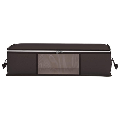 vidaXL Storage Box with Transparent Side Window 2 pcs Anthracite