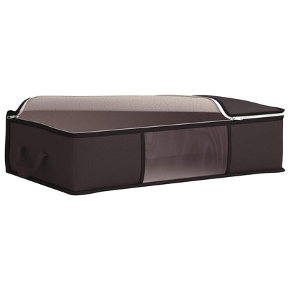 vidaXL Storage Box with Transparent Side Window 6 pcs Anthracite