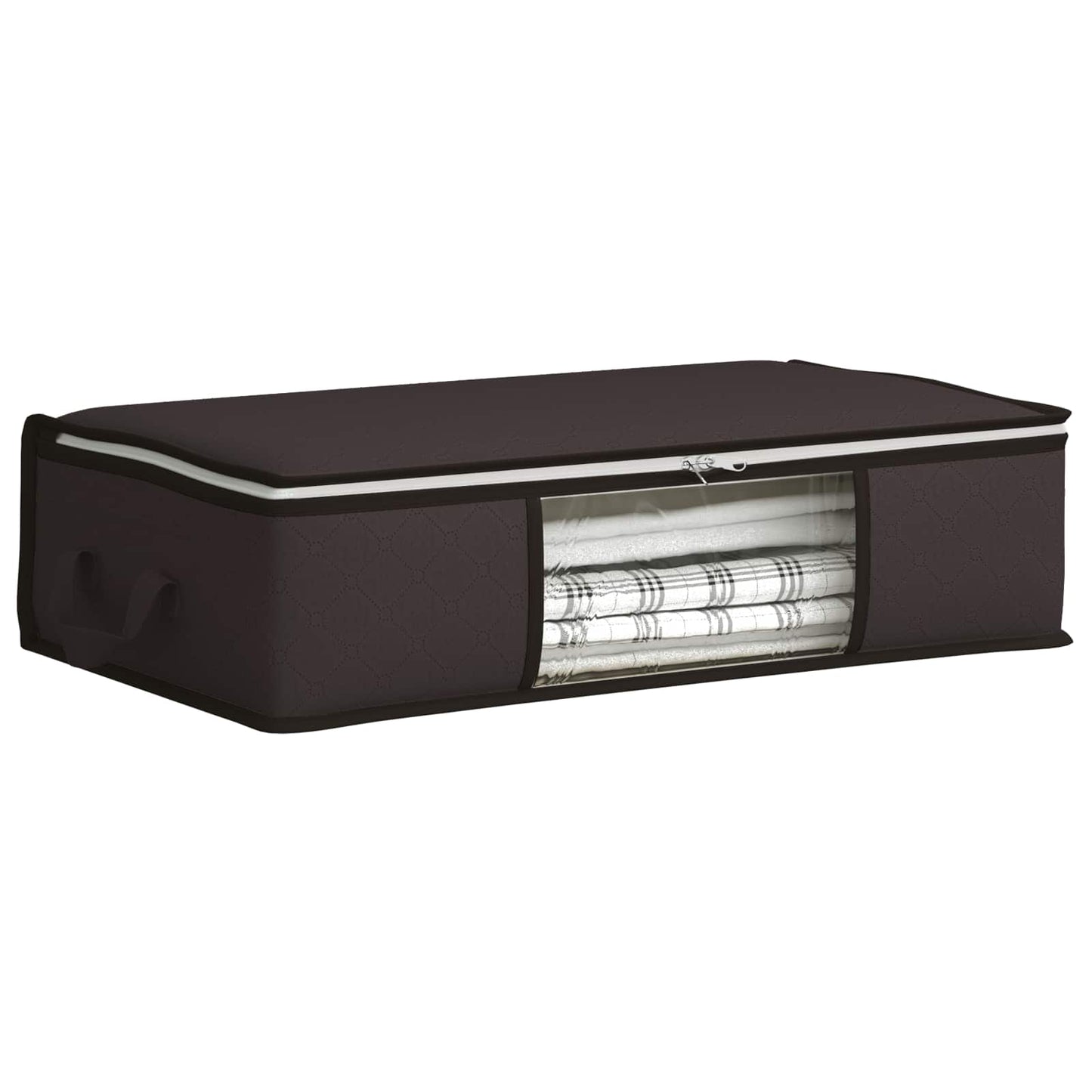 vidaXL Storage Box with Transparent Side Window 6 pcs Anthracite