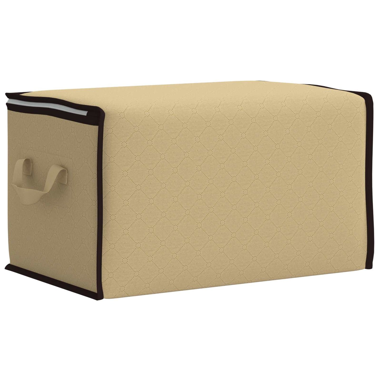 vidaXL Storage Box with Transparent Side Window 6 pcs Cream