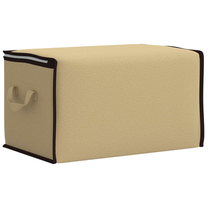 vidaXL Storage Box with Transparent Side Window 6 pcs Cream