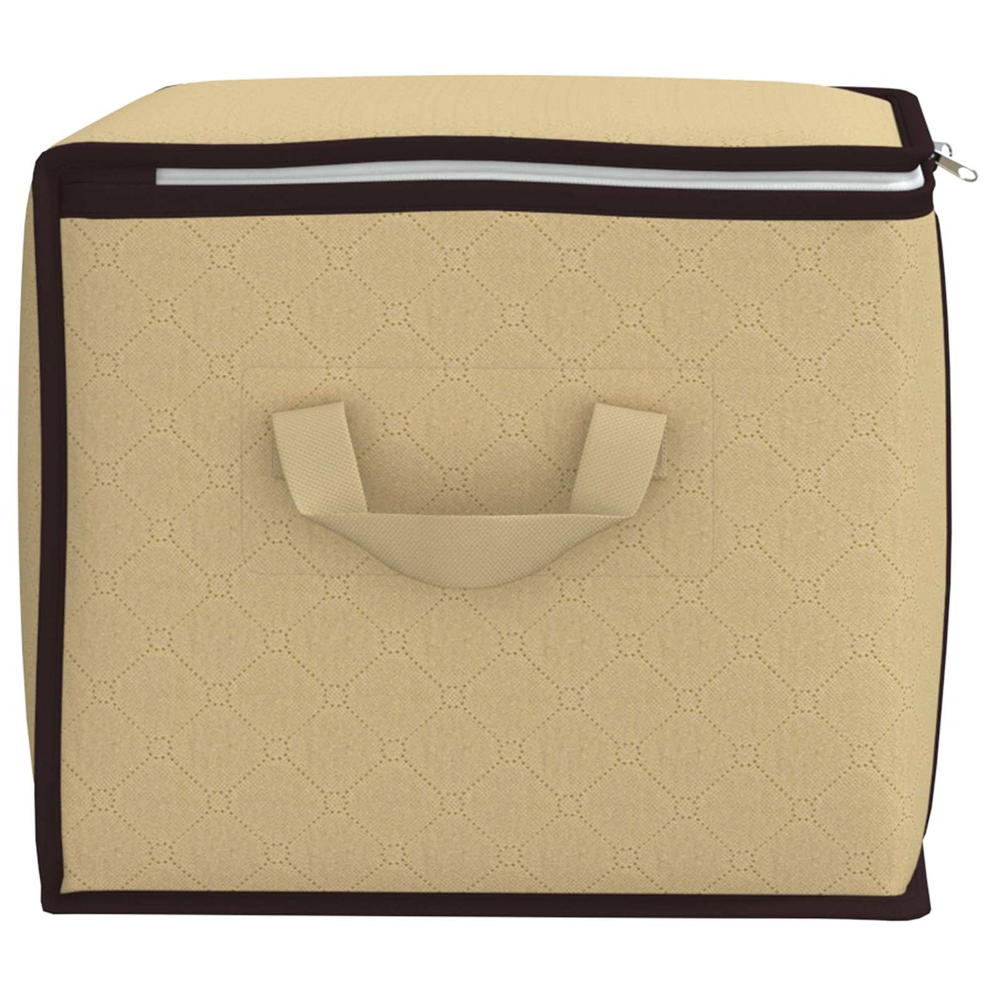 vidaXL Storage Box with Transparent Side Window 6 pcs Cream