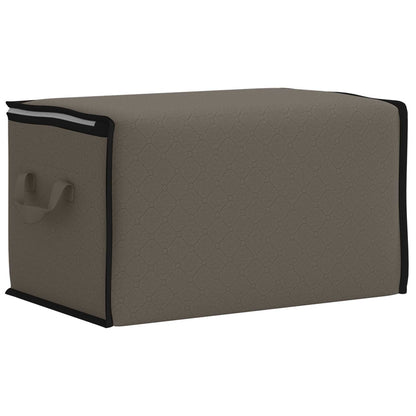 vidaXL Storage Box with Transparent Side Window Grey 50 x 30 x 25 cm