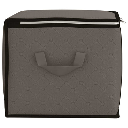 vidaXL Storage Box with Transparent Side Window 6 pcs Grey