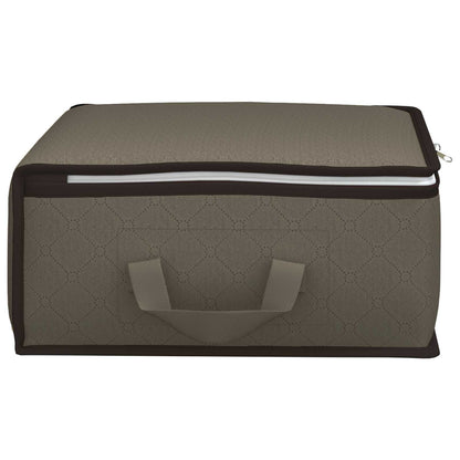vidaXL Storage Box with Transparent Side Window Grey 70 x 40 x 18 cm
