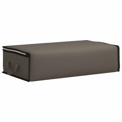 vidaXL Storage Box with Transparent Side Window 2 pcs Grey