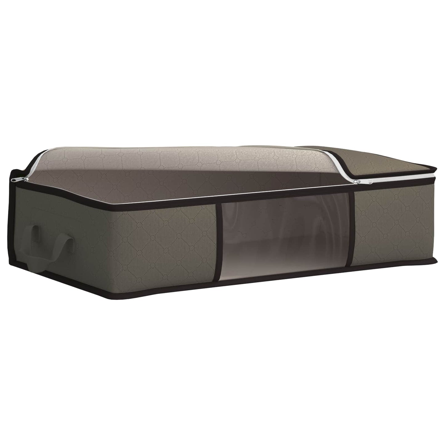 vidaXL Storage Box with Transparent Side Window 6 pcs Grey