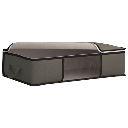 vidaXL Storage Box with Transparent Side Window 6 pcs Grey