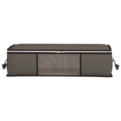 vidaXL Storage Box with Transparent Side Window 6 pcs Grey