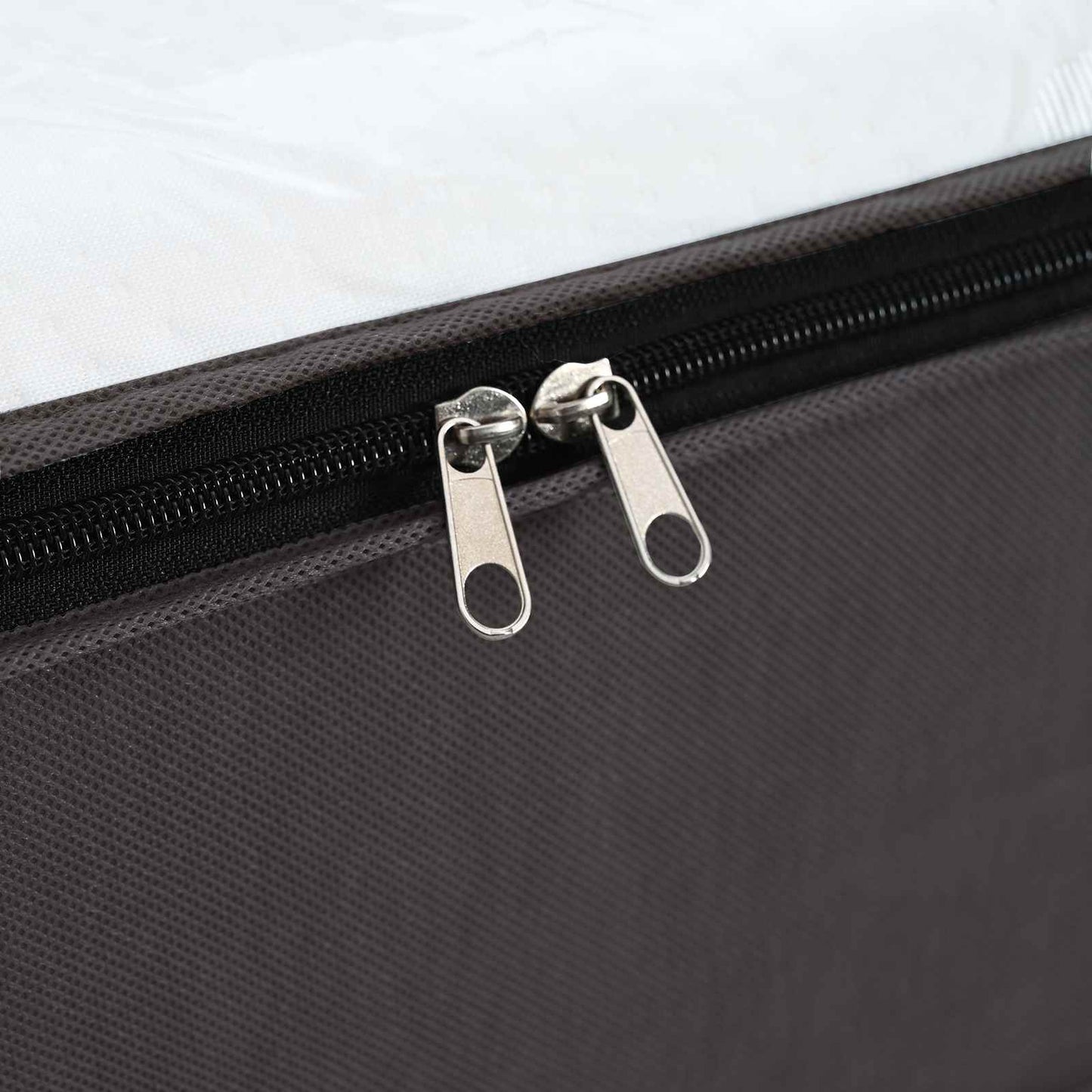 vidaXL Storage Box with Transparent Top Window 2 pcs Anthracite
