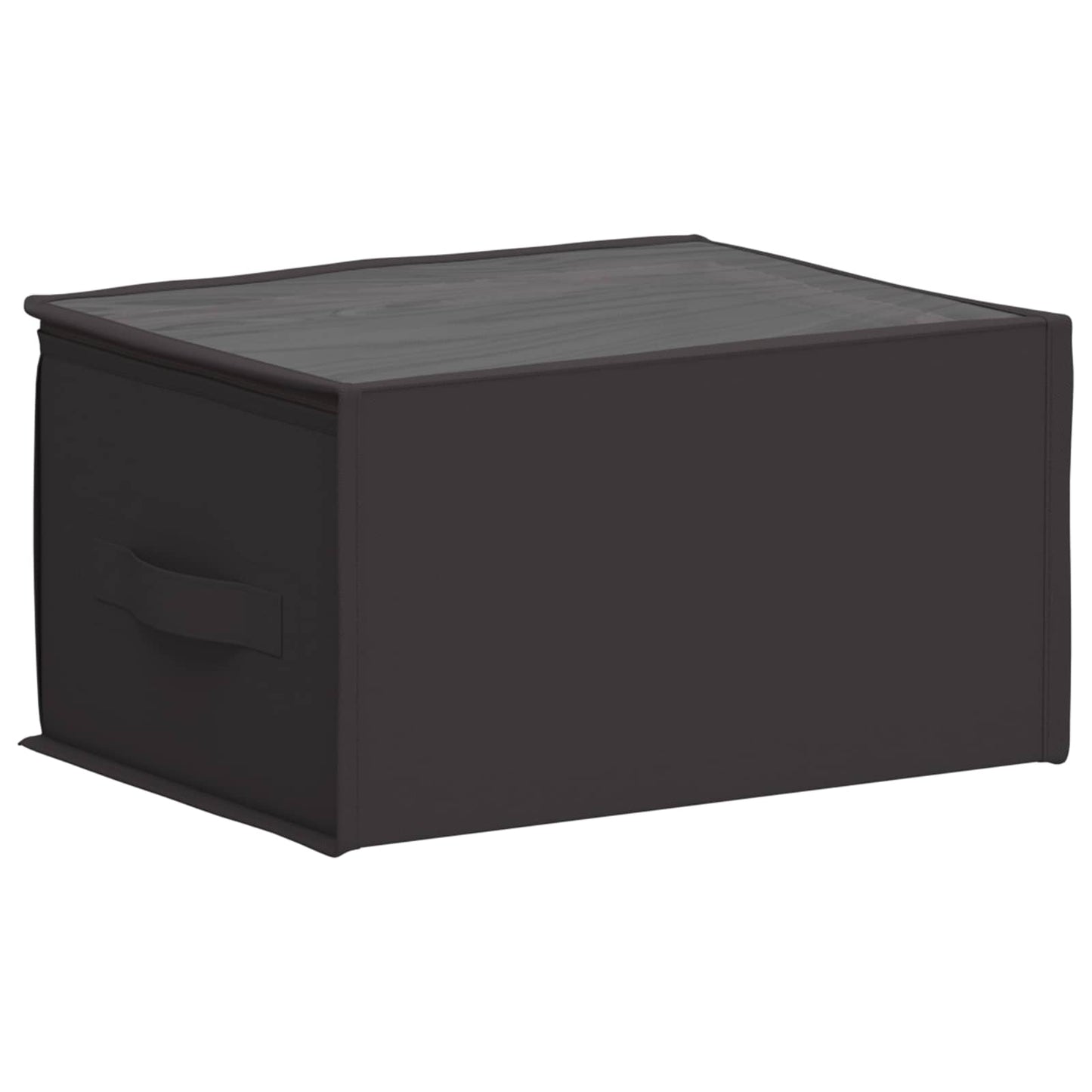 vidaXL Storage Box with Transparent Top Window 2 pcs Anthracite