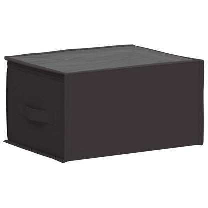 vidaXL Storage Box with Transparent Top Window 2 pcs Anthracite