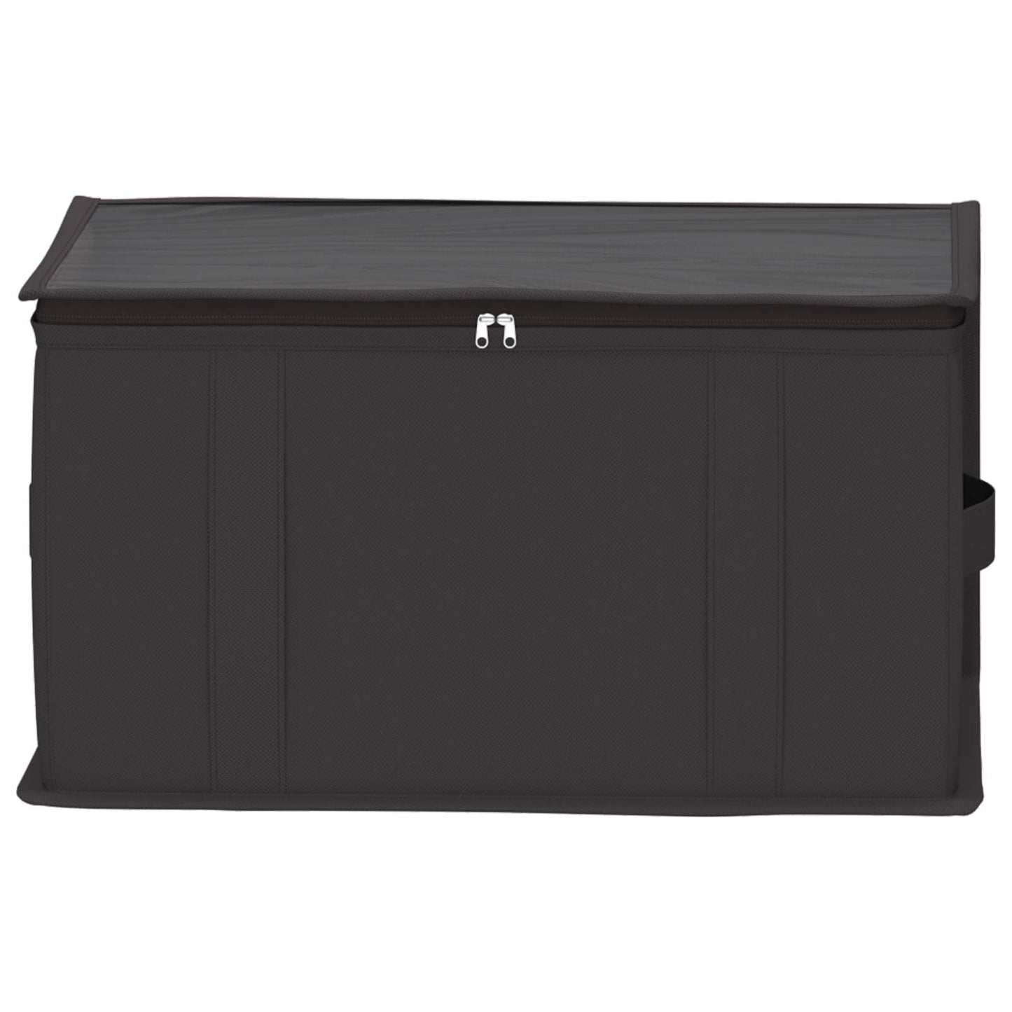 vidaXL Storage Box with Transparent Top Window 2 pcs Anthracite