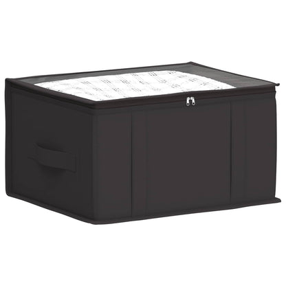 vidaXL Storage Box with Transparent Top Window 2 pcs Anthracite