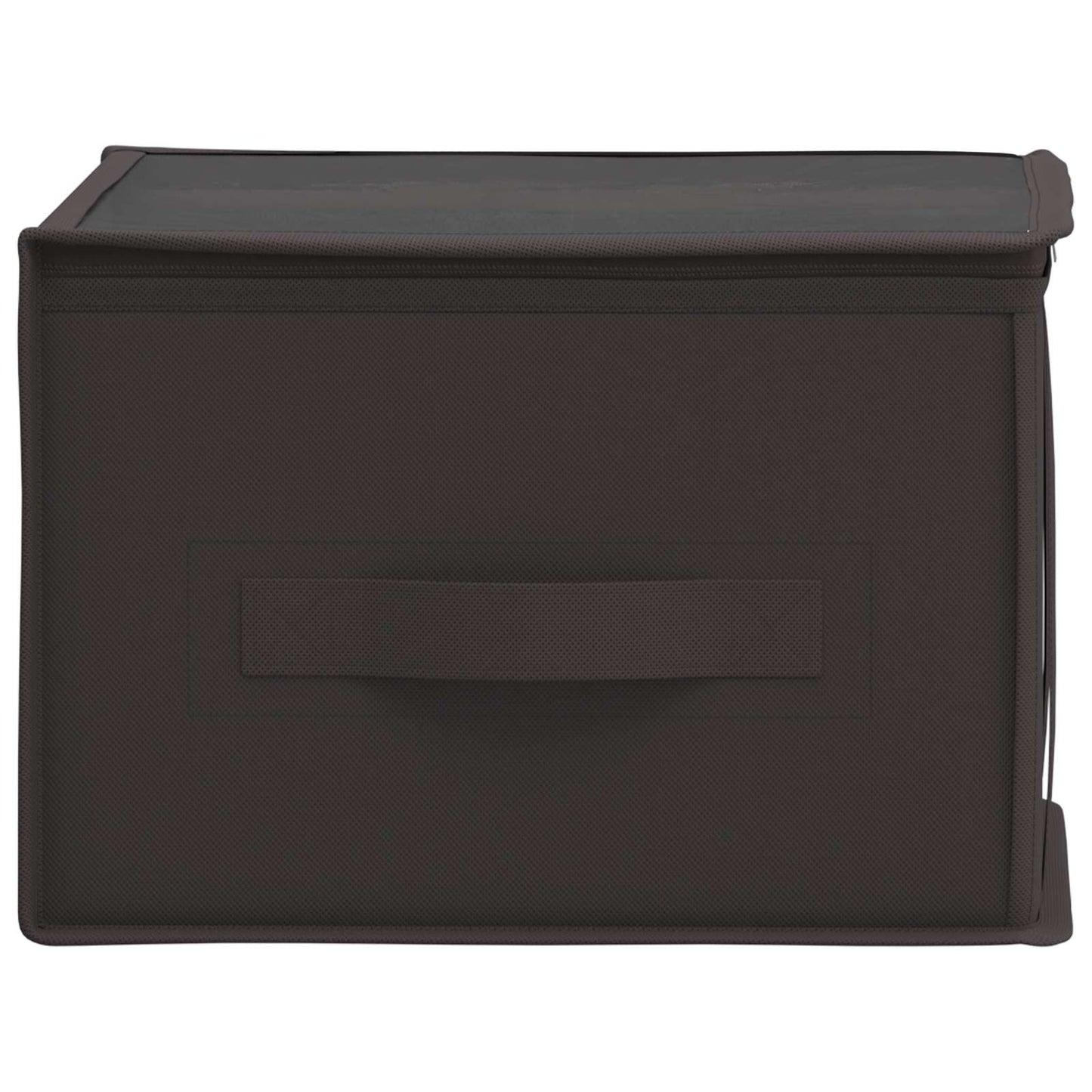 vidaXL Storage Box with Transparent Top Window 2 pcs Anthracite