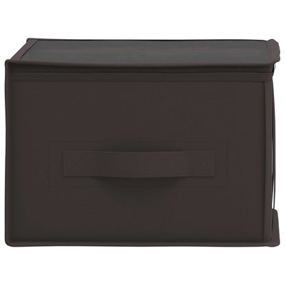 vidaXL Storage Box with Transparent Top Window 2 pcs Anthracite
