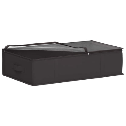 vidaXL Storage Box with Transparent Top Window Anthracite