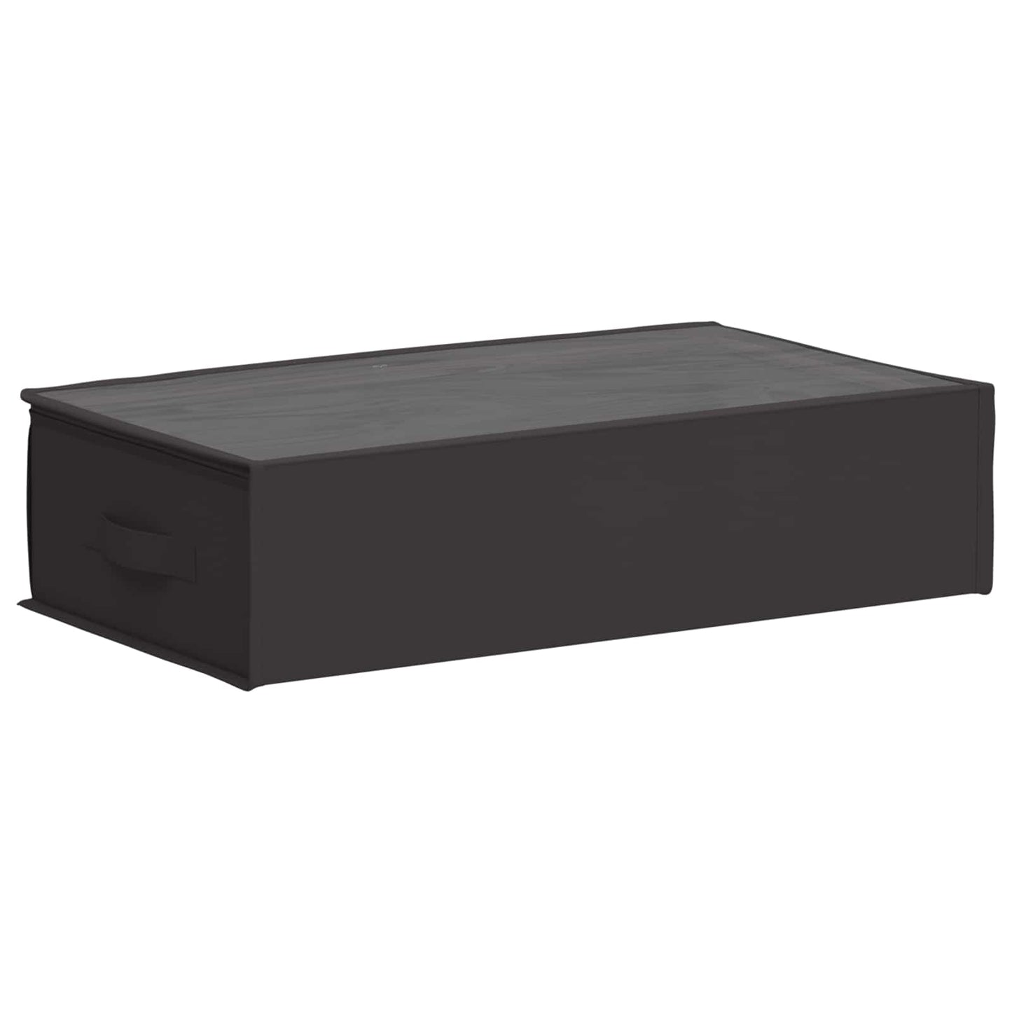 vidaXL Storage Box with Transparent Top Window 2 pcs Anthracite