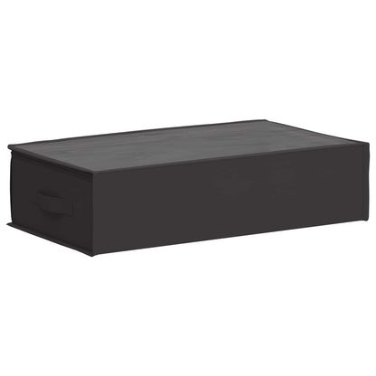 vidaXL Storage Box with Transparent Top Window 2 pcs Anthracite