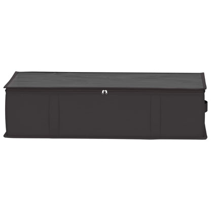 vidaXL Storage Box with Transparent Top Window 6 pcs Anthracite